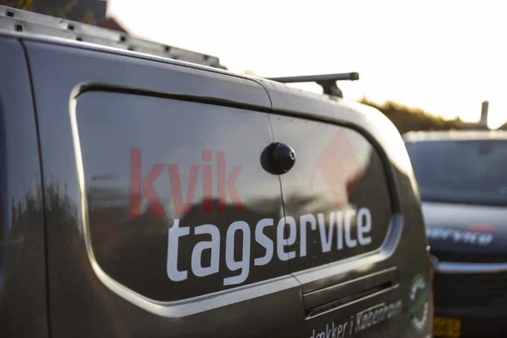 Logo på vores bil